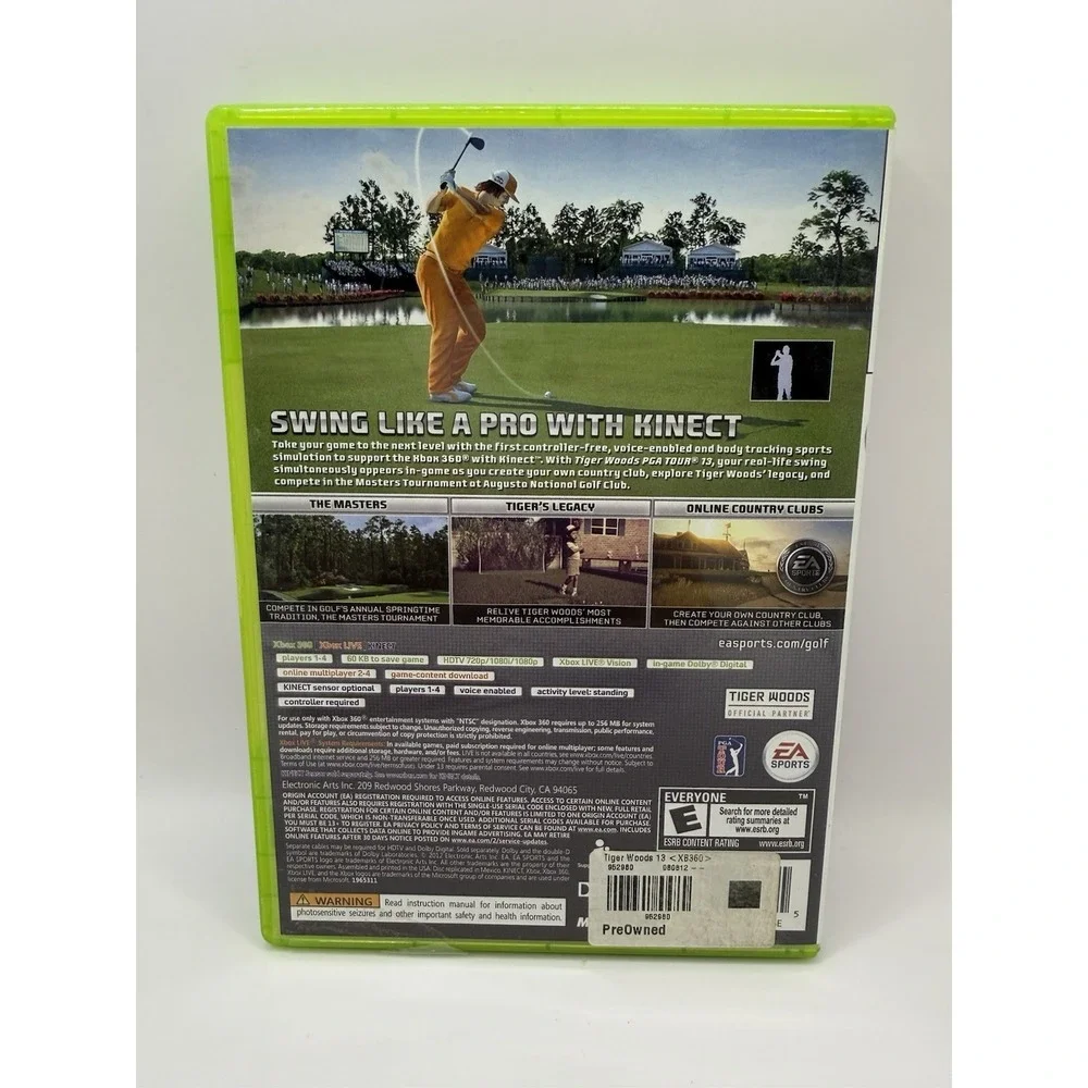 (Xbox 360) Tiger Woods PGA Tour 13 EA‎ Sports US Version!
